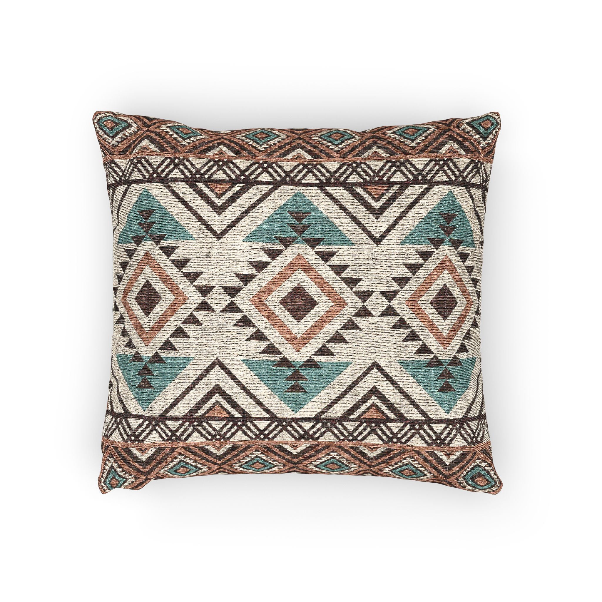 Boho Mexican Throw Pillow - front view