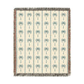 Palm Tree Woven Blanket - front view