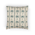 Palm Tree Woven Pillow - front view