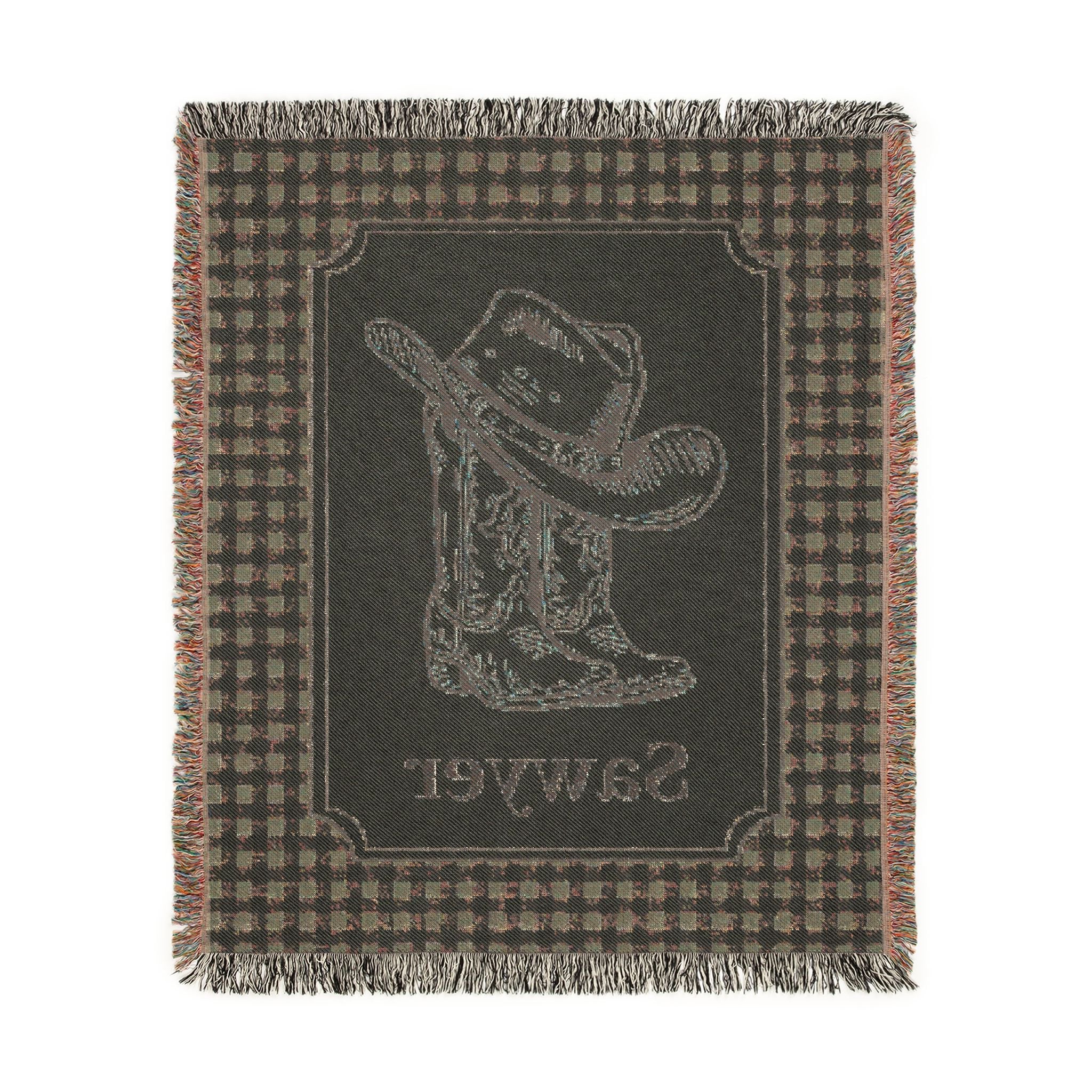 Personalized Baby Blanket Cowboy - photo 3