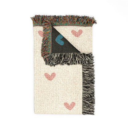Folded personalized cowgirl baby blanket showing the fringed edge and the green reverse side