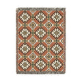 Star Medallion Aztec woven blanket featuring a bold southwestern geometric pattern