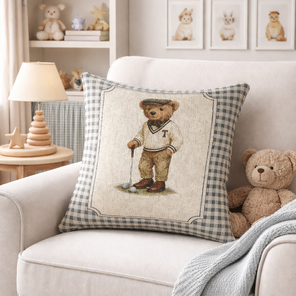 Bear Woven Baby Pillow - photo 3