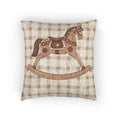 Horse Woven Baby Pillow - front view